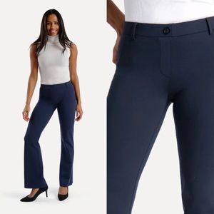 Betabrand Boot-cut | Classic Dress Pant Yoga Navy Size XS Petite